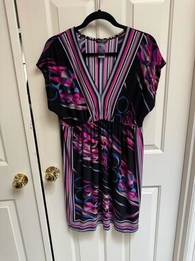Bisou Bisou Pink and Black Dress